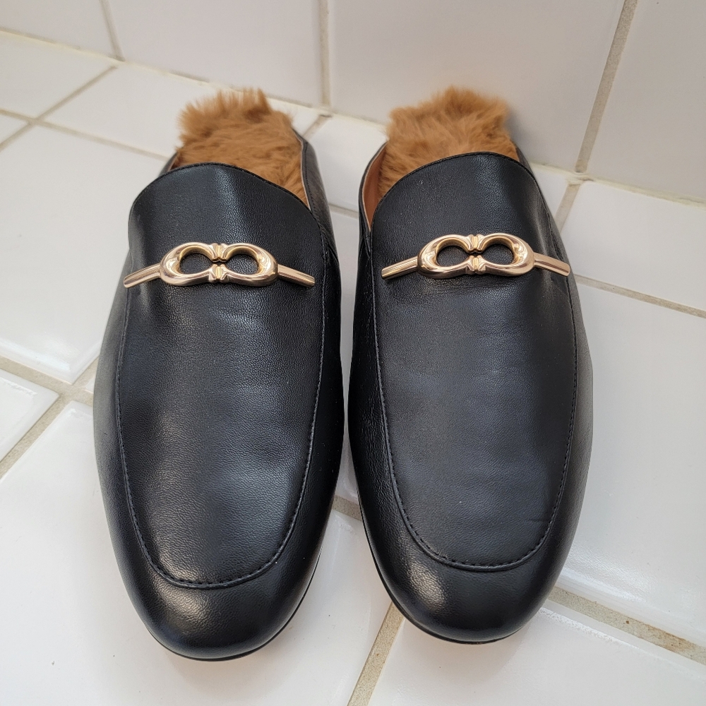 Coach Leather Slip Ons - Picture 2 of 16